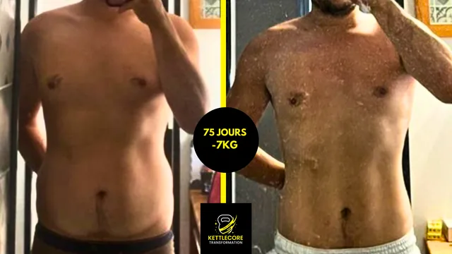Avant et après réel de Dorian : moins 7 kg en 75 jours