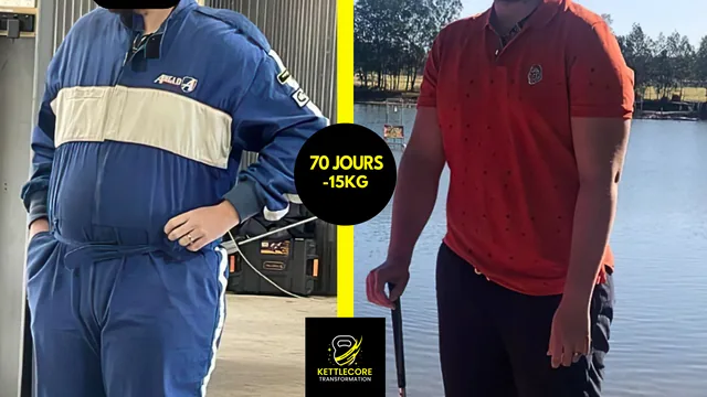 Avant et après réel de Loïc : moins 15 kg en 70 jours