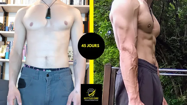 Avant et après réel de Luigi après 45 jours