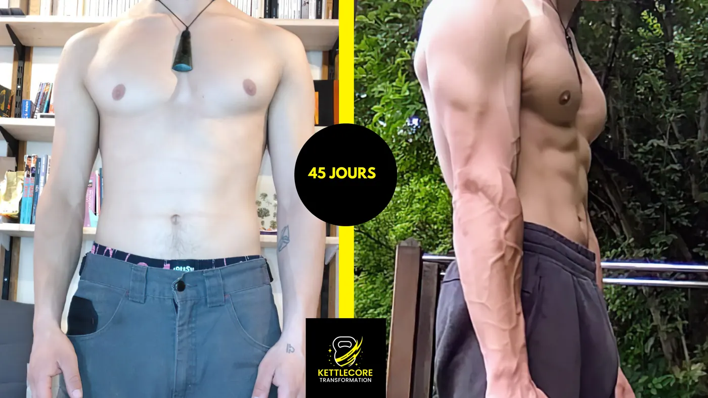 Résultat client KettleCore : transformation physique en 45 jours